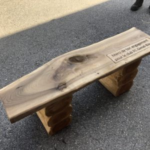 Banc sans dossier